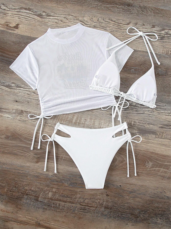 Levoire | Maillot de bain sexy bikini trois pièces Tether de plage