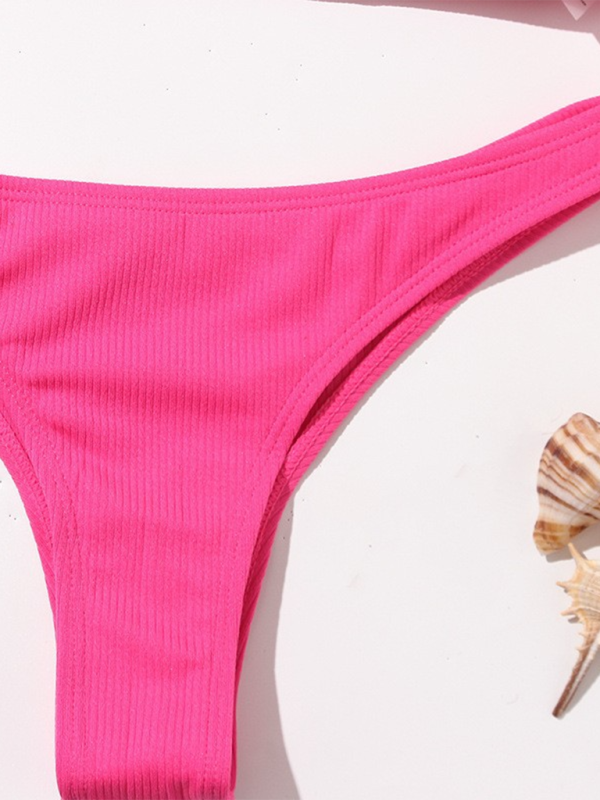 Levoire | Maillot de bain deux pièces sexy uni fluoré bikini uni