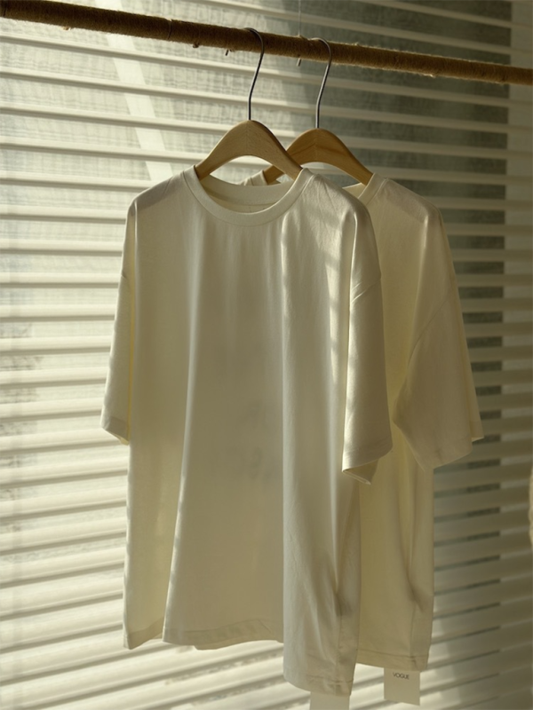 Levoire | Imprimé Lettre Lâche Largeur Col Rond Manches Courtes T-shirt