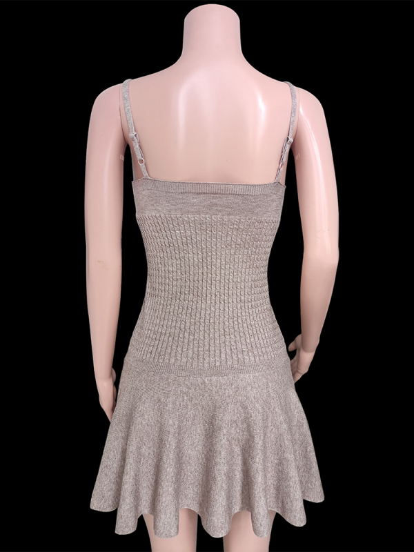 Levoire | Blouse femme Fleur Robe en laine de lapin tricotée ( sans manches )