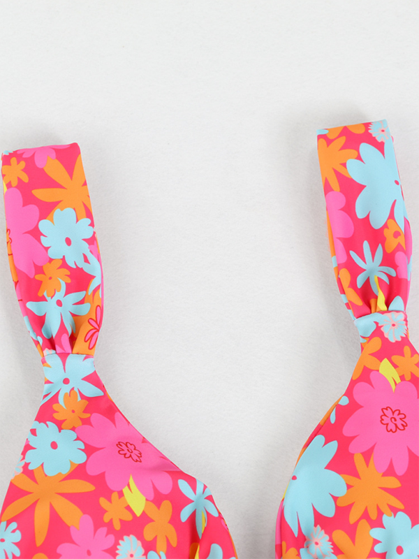 Levoire | Nouveau maillot de bain deux pièces quatre pièces sexy dos nu bikini imprimé