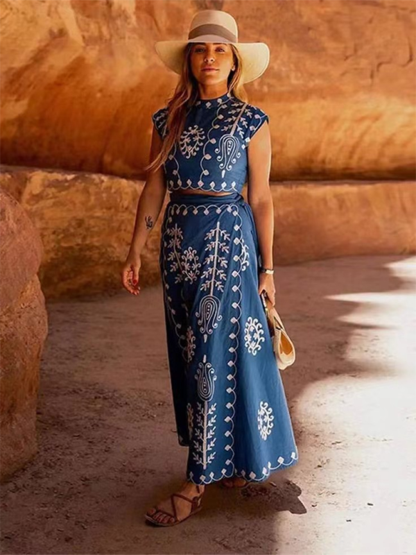 Levoire | Nouvelle tendance mode marquée style de vacances robe deux pièces