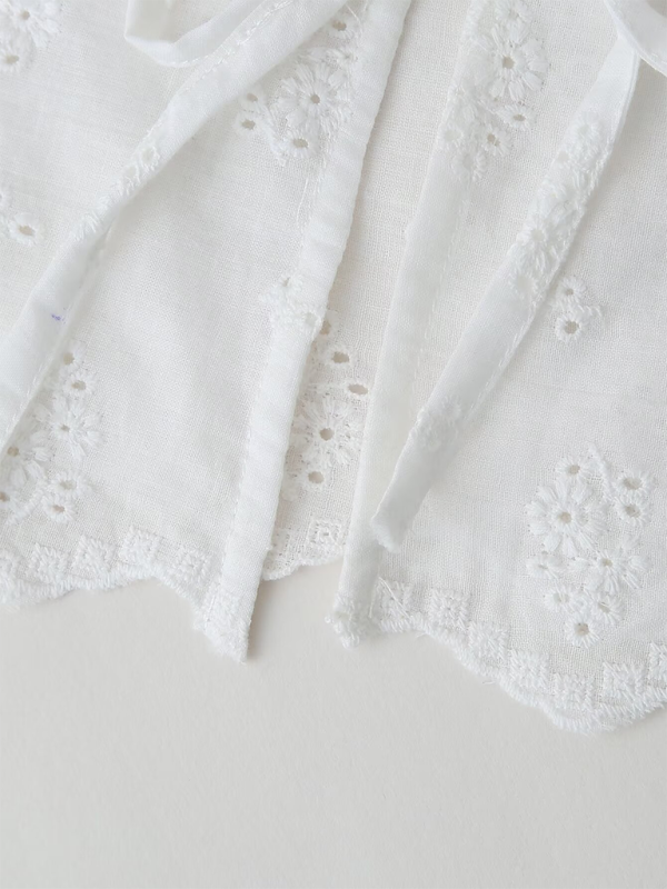 Levoire | Nouveau top de chemise dame avec broderie en forme de cœur