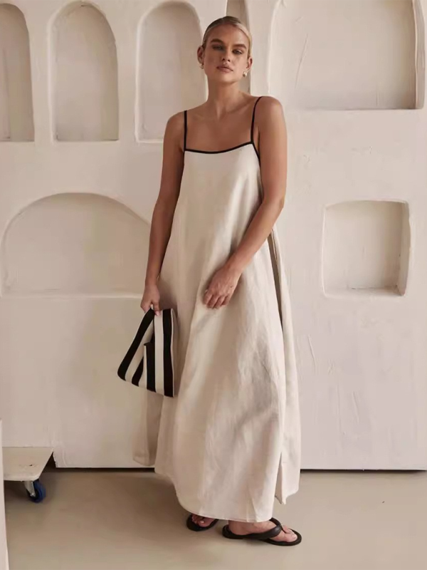 Levoire | Mode femme Tablier lin avec poches