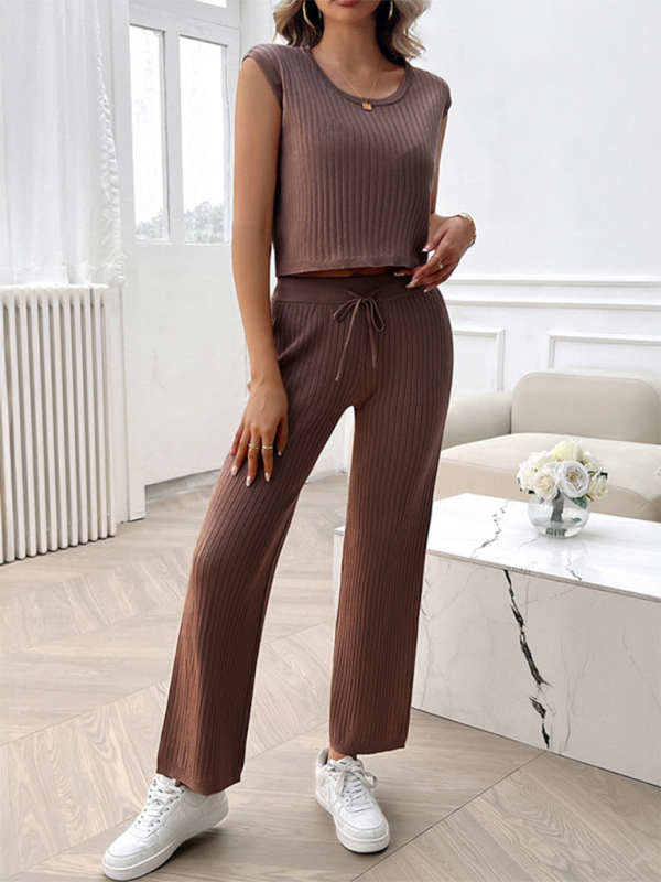 Levoire | Pour femmes Robe T-shirt à col rond Slim-Fit Braun