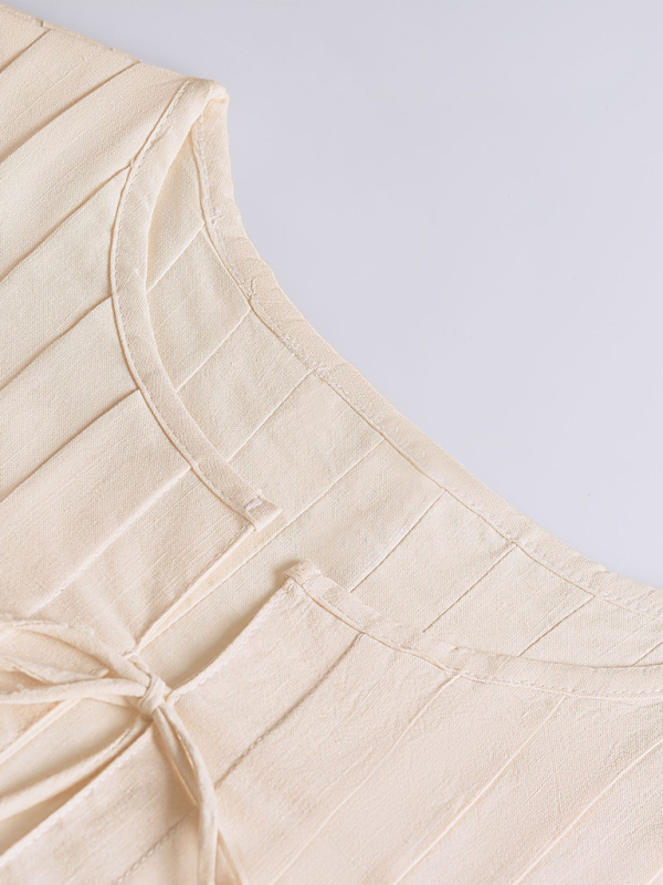 Levoire | Blouse en coton et lin pour femme avec bretelles