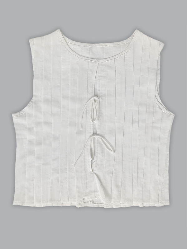 Levoire | Blouse en coton et lin pour femme avec bretelles