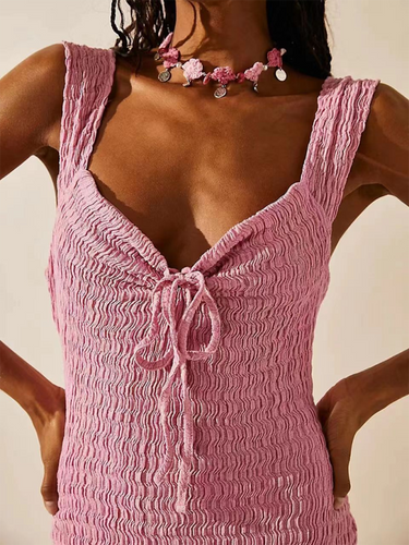 Levoire | Nouveau style Femme sexy hot fille monochrome taille robe fendue