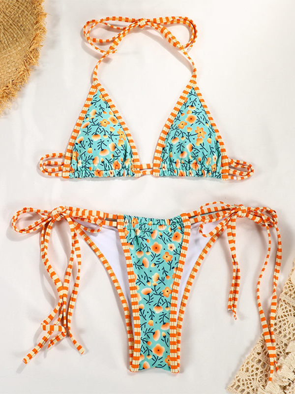 Levoire | Nouveau maillot de bain sexy à imprimé en couleur contrastée Muster3