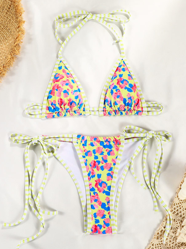 Levoire | Nouveau maillot de bain sexy à imprimé en couleur contrastée