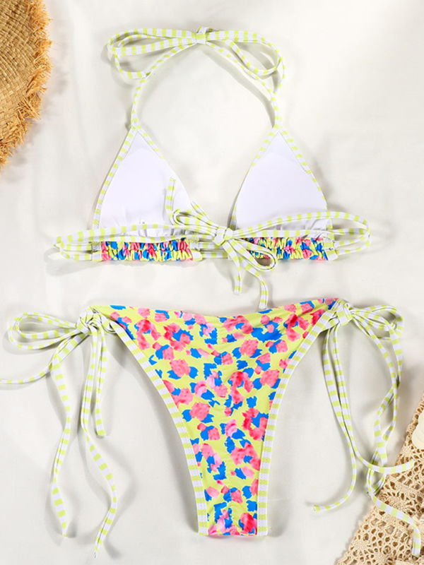 Levoire | Nouveau maillot de bain sexy à imprimé en couleur contrastée