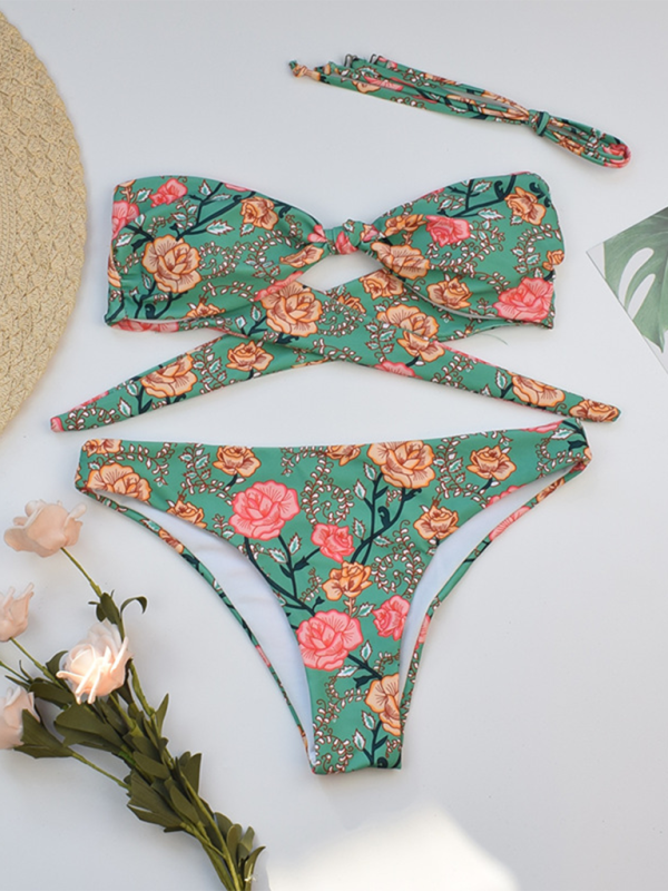 Levoire | Nouvelle combinaison de bain fendue et sexy à fleurs pour femmes