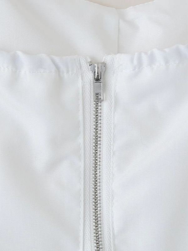 Levoire | Nouveau haut spaghetti slim-fit blanc avec nœud
