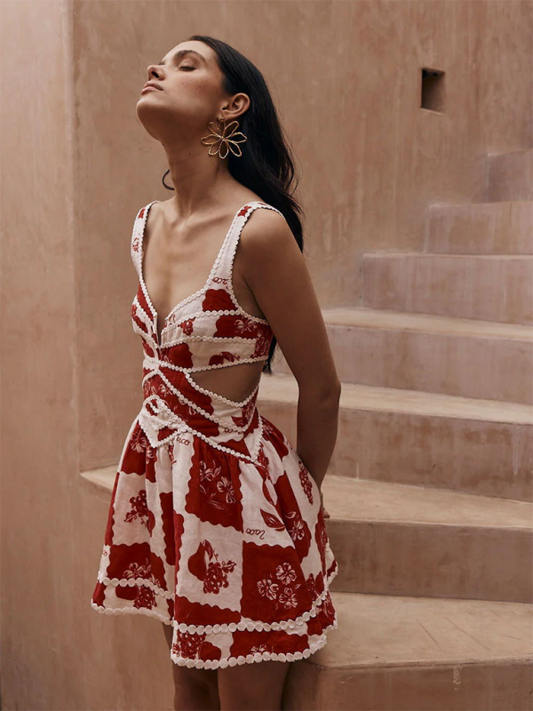 Levoire | Nouvelle mode-porteuse robe à imprimé