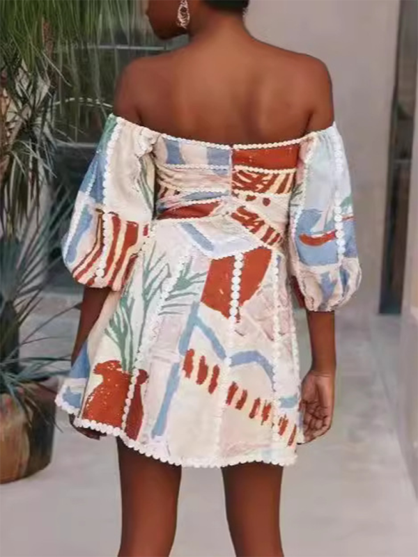 Levoire | Nouvelle arrivée robe à manches courtes à pointe tridimensionnelle
