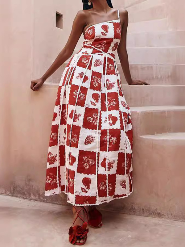 Levoire | Nouveau modèle Robe de pression suspendue à une épaule Rot