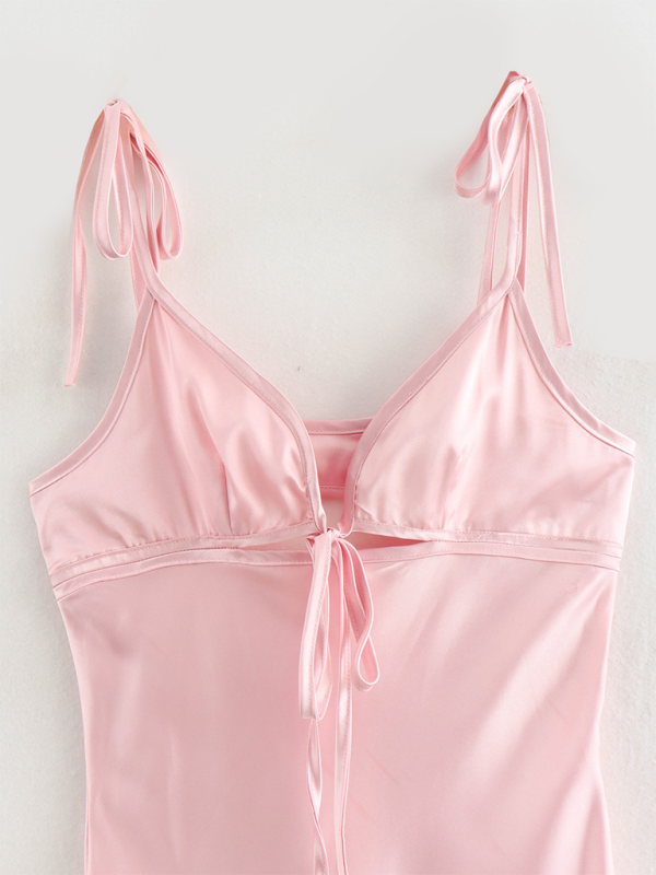 Levoire | Nouveau design hult texture satin robe de bas