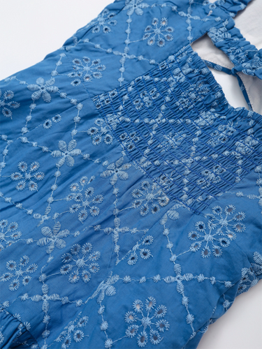 Levoire | Nouvelle robe mini à broderie à bretelles