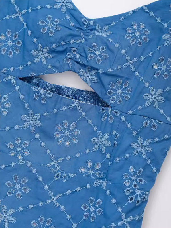 Levoire | Nouvelle robe mini à broderie à bretelles