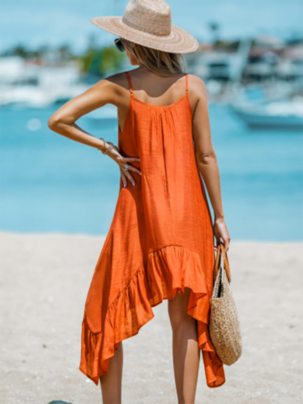 Levoire | Vêtements pour femmes Libre Uni Sans Épaule Asymétrique Robe