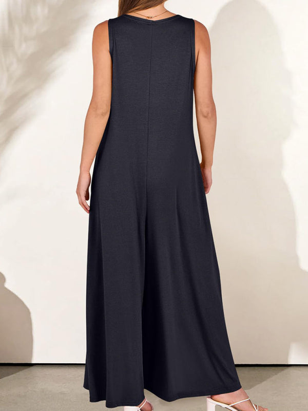 Levoire | Robe Décontractée Unicolore à Décolleté en V