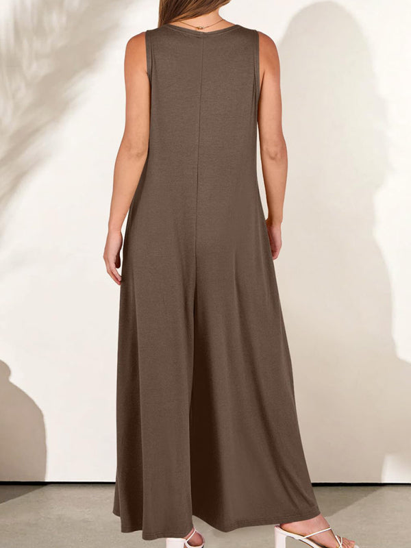 Levoire | Robe Décontractée Unicolore à Décolleté en V