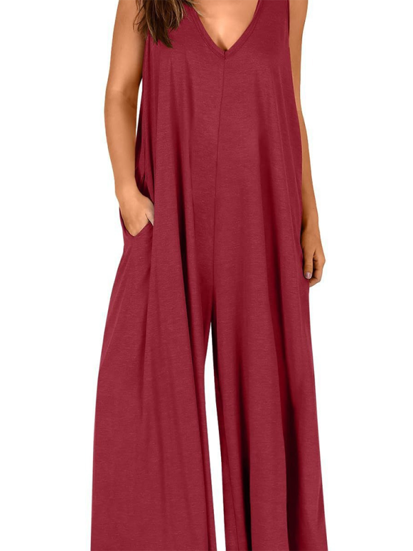 Levoire | Robe Décontractée Unicolore à Décolleté en V