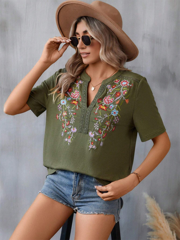 Levoire | Nouvelle mode féminine top en dentelle brodé