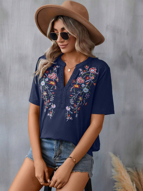 Levoire | Nouvelle mode féminine top en dentelle brodé