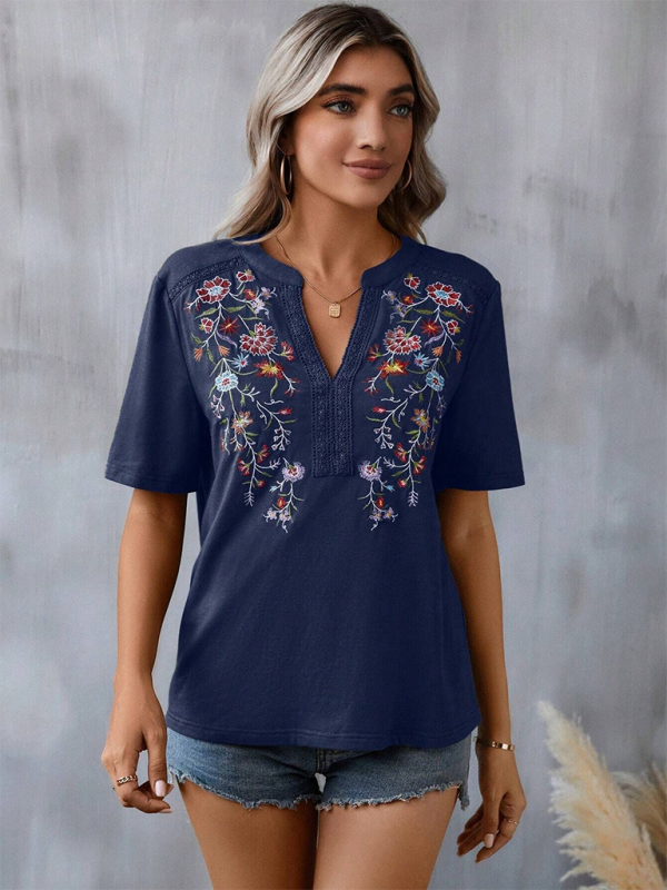 Levoire | Nouvelle mode féminine top en dentelle brodé