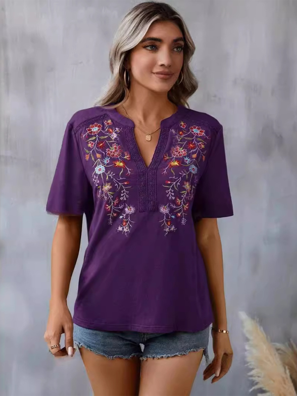 Levoire | Nouvelle mode féminine top en dentelle brodé