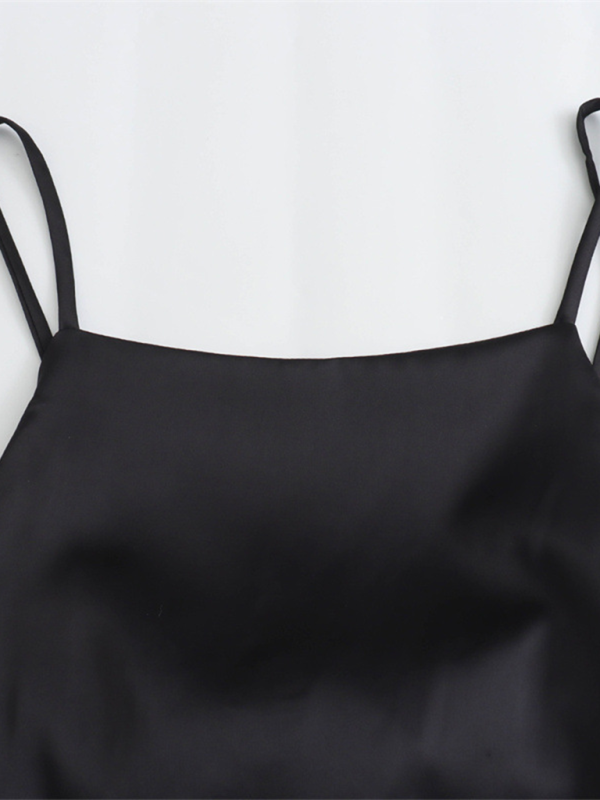 Levoire | Nouvelle mode femme polyvalente top en satin orné d'un nœud