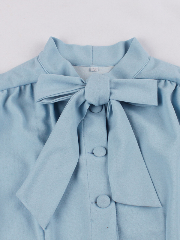 Levoire | Robe en chiffon unie avec ceinture pour femmes