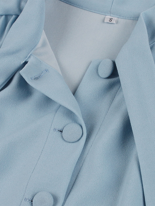 Levoire | Robe en chiffon unie avec ceinture pour femmes