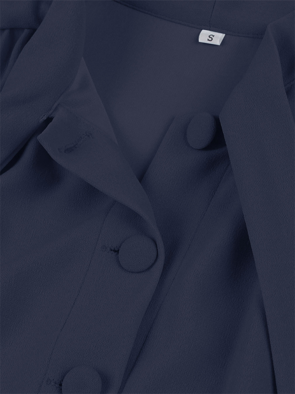 Levoire | Robe en chiffon unie avec ceinture pour femmes