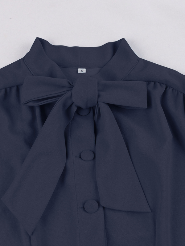 Levoire | Robe en chiffon unie avec ceinture pour femmes