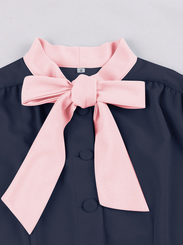 Levoire | Robe en chiffon unie avec ceinture pour femmes