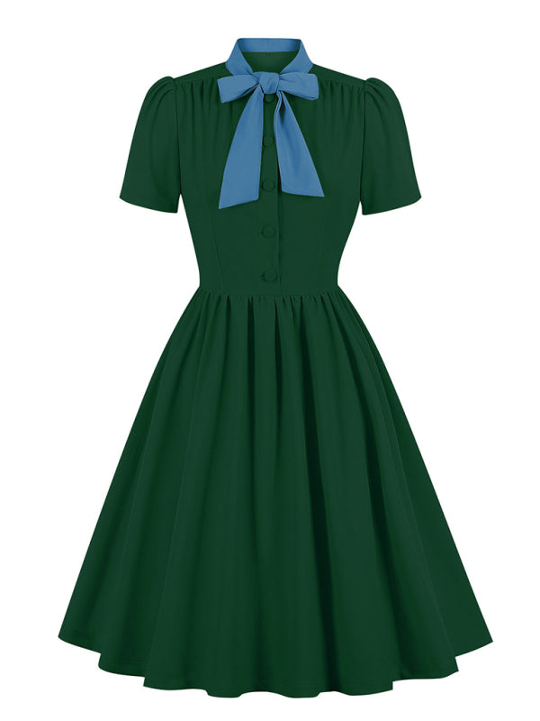 Levoire | Robe en chiffon unie avec ceinture pour femmes Muster3