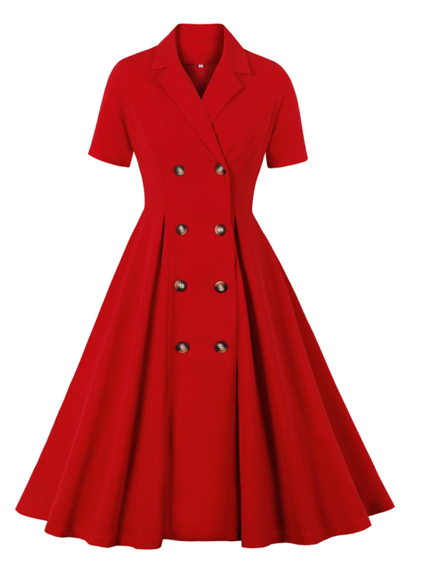Levoire | Femmes nouvelle robe de soirée unie Rot