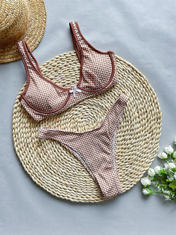 Levoire | Bikini pour femmes à rayures sexy deux pièces