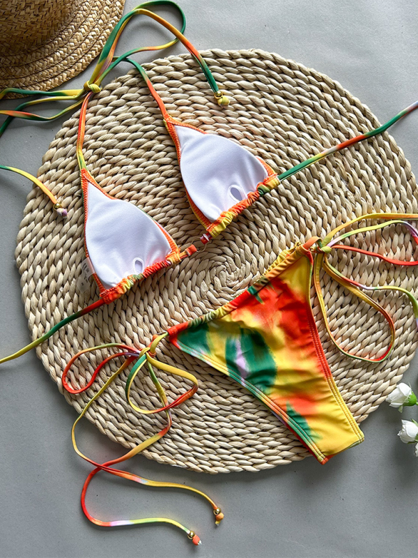 Levoire | Vêtements pour femmes Maillot de bain sexy Bikini à imprimé à cordon