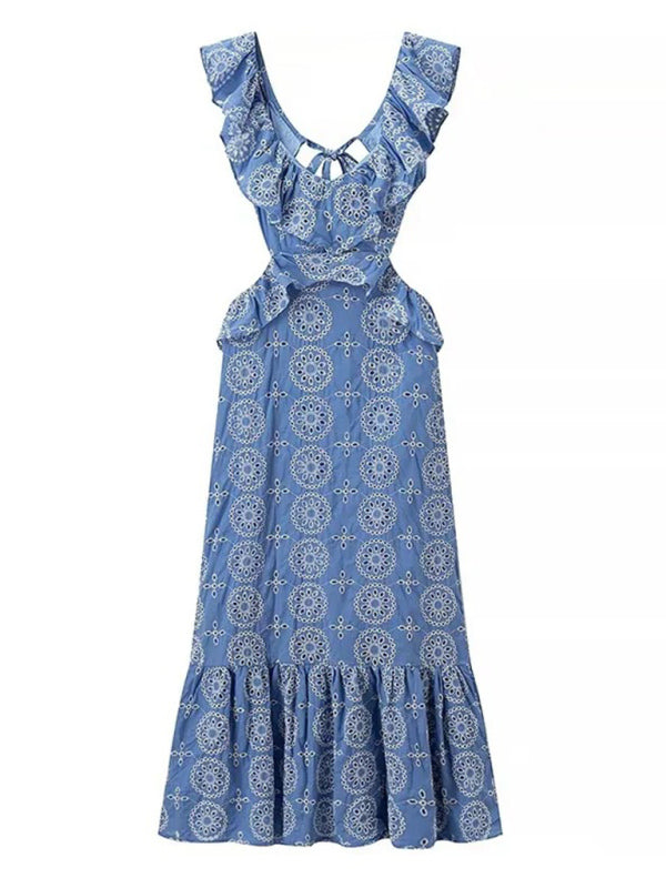 Levoire | Nouvelle mode Vallée Empiècement brodé Robe