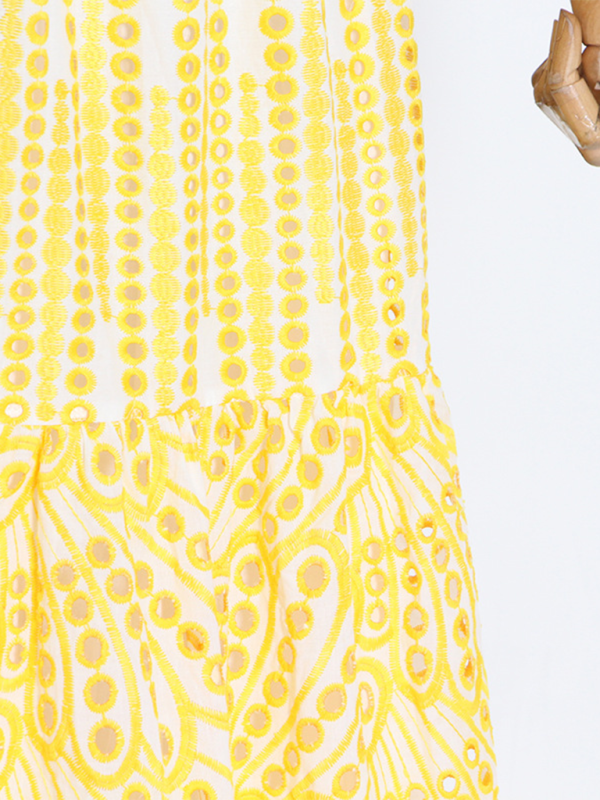 Levoire | Nouvelle robe longue pour femmes brodée en tissu de lotus réversible