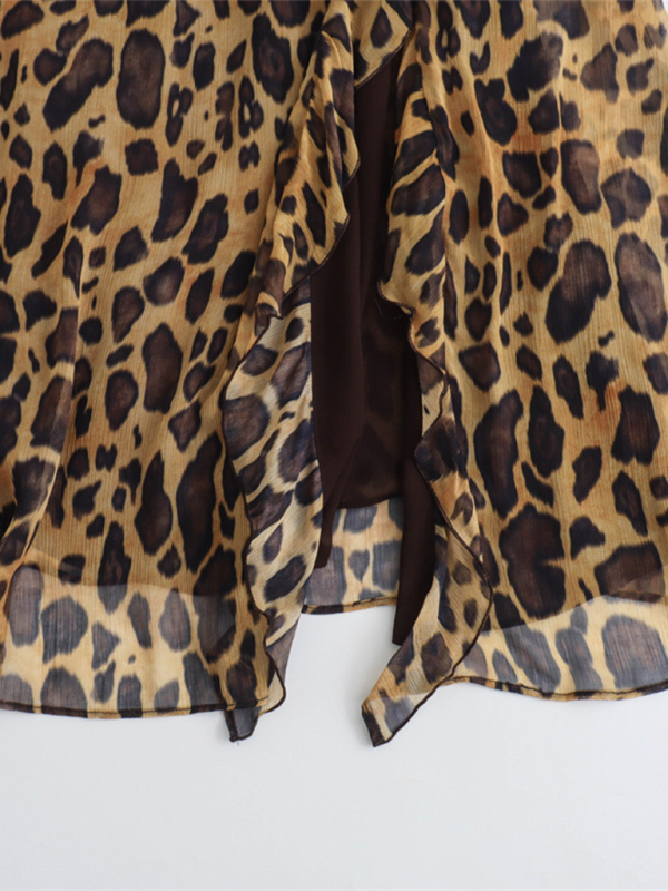 Levoire | Uusi Rysjed Dyrtrykk Tiukka Sling A-ligne Robe