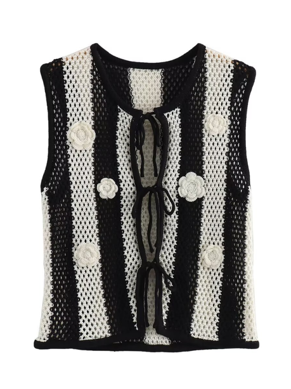 Levoire | Nouveau tricot superposé à couture main avec fil Musta