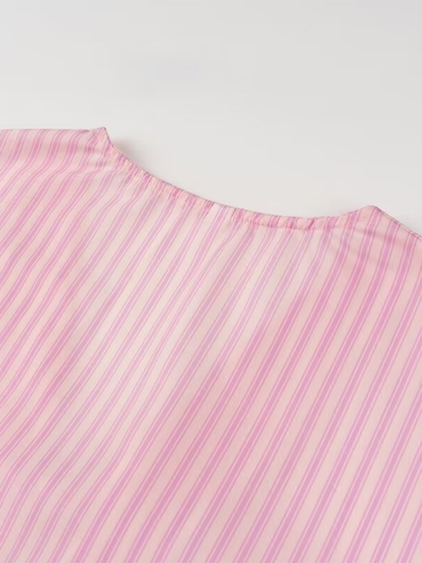 Levoire | T-shirt/pantalon à rayures nouvellement imprimée pour femmes