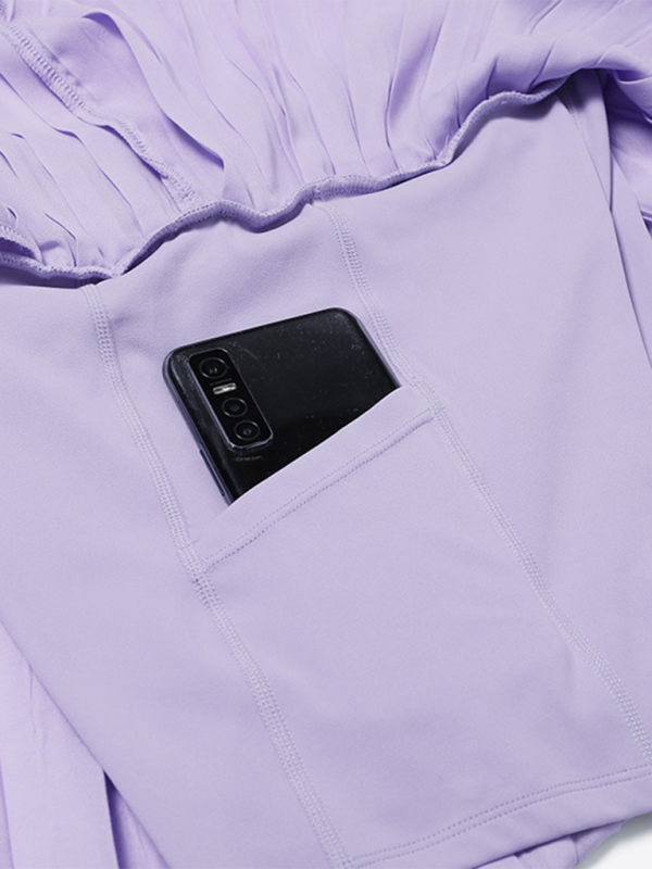 Levoire | Pantalon de sport anti-UV en tennis plissé élégant à séchage rapide