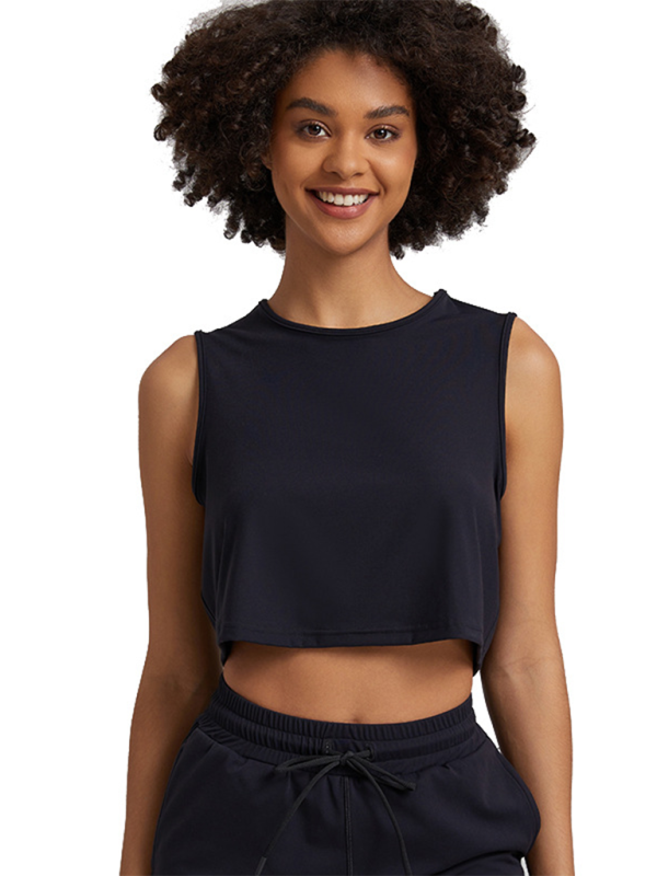 Levoire | Pour les femmes nouveaux soutien-gorge de sport sans manches T-shirt mince vêtements de yoga course fitness t-shirt