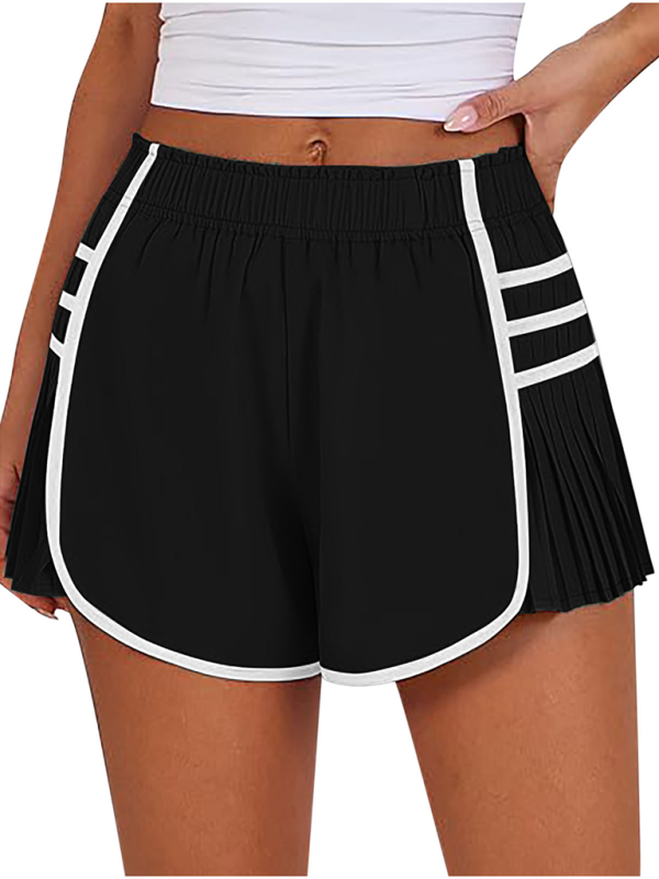 Levoire | Femmes nouveau style sport rapidement séchage shorts plissés