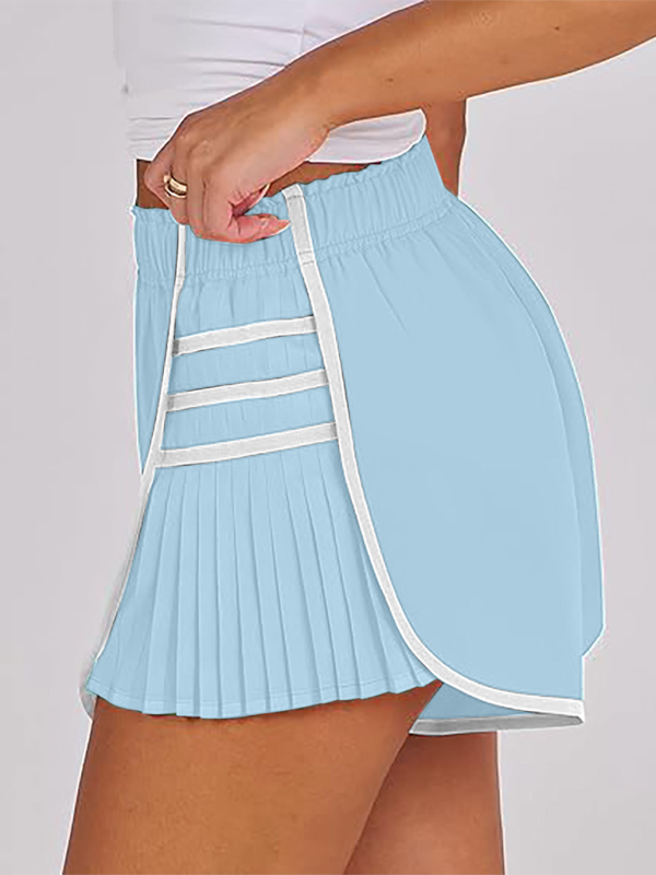 Levoire | Femmes nouveau style sport rapidement séchage shorts plissés